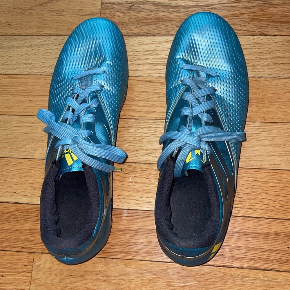 Adidas Blue Athletic Shoes Cleats - Picture 4 of 7